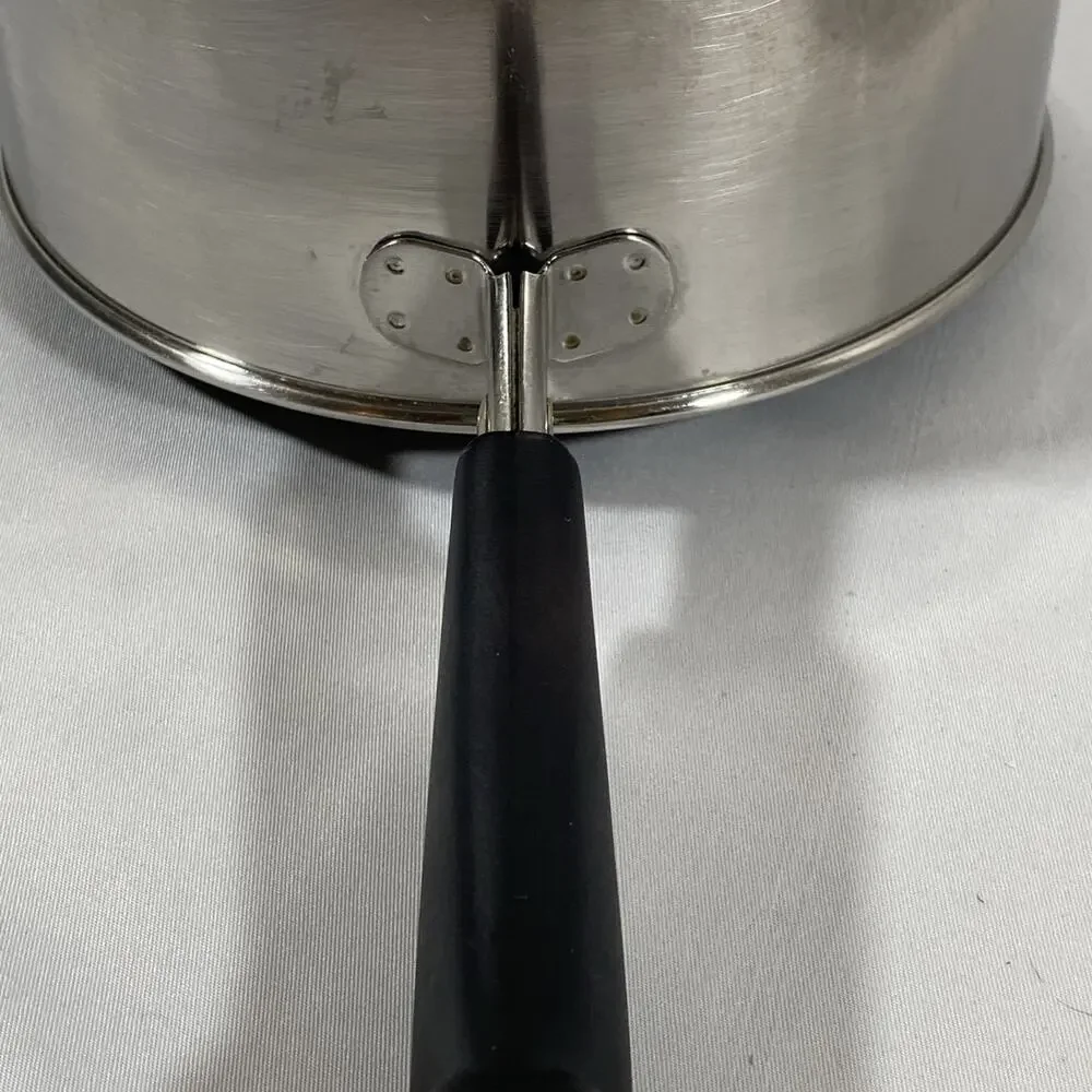 Revere Ware 1 1/2 Qt Copper Bottom Pot Lid Double Boiler Clinton 87 Stainless